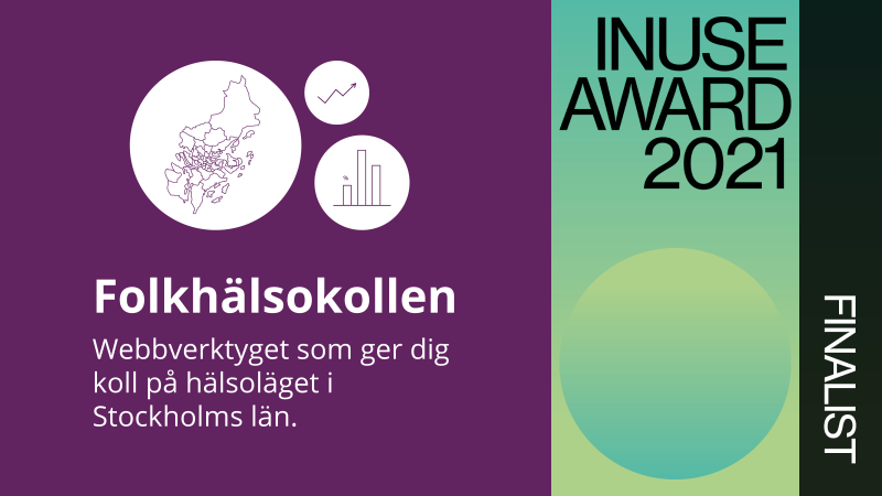 folkhälsokollens logotyp och inuse awards logotyp